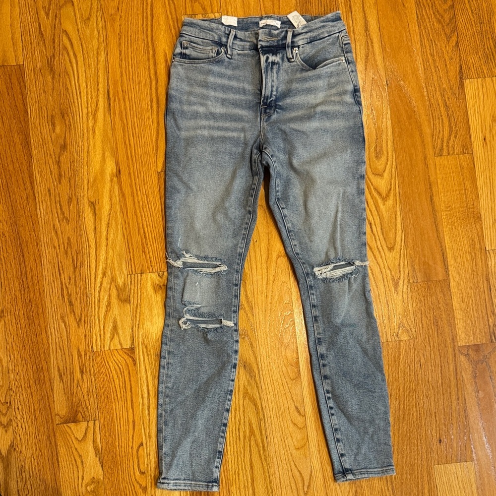 Good American Distressed Skinny Jeans - 6/28